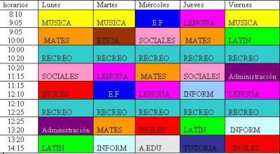 HORARIO DE 4ºESOC